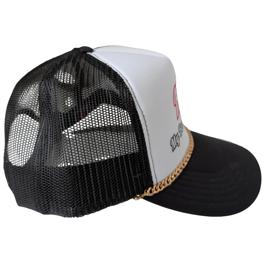 Black and White Trucker Hat