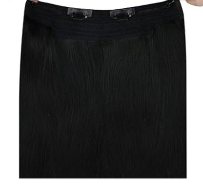 Black Halo Clip In Hair Extension