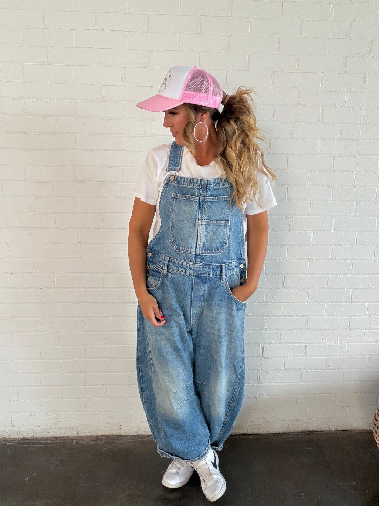 Desert Dreamin Pink Trucker Hat Side