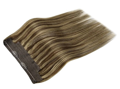 The Beau - Dark brown & honey hilights mixed