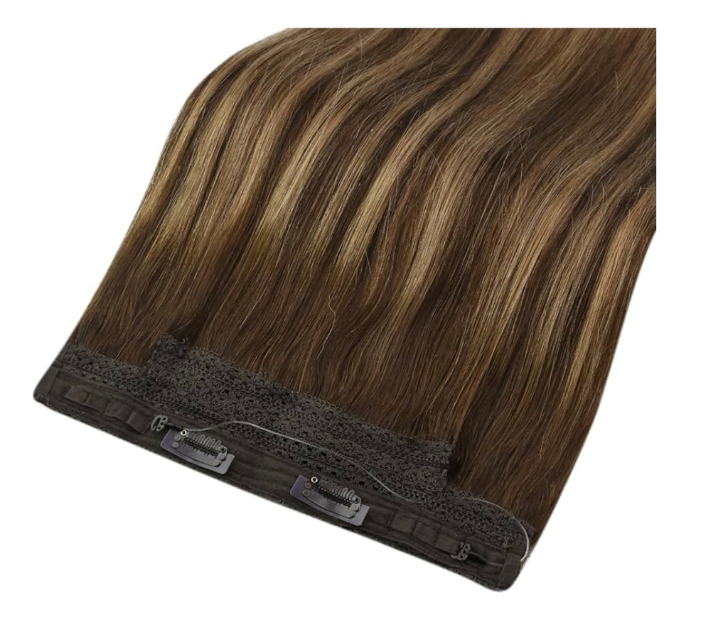 The Florence- Dark Brown Root Fading To Caramel/ Blonde Highlights