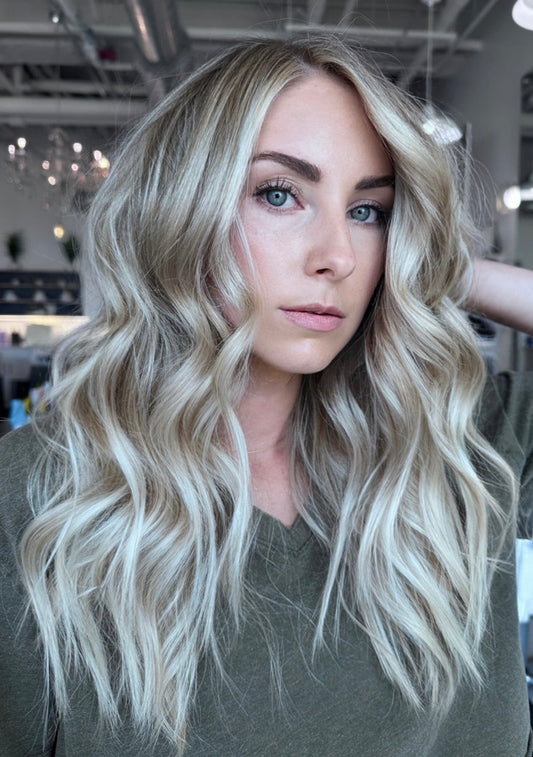 The Marilyn- Light neutral brown melted to platinum blonde