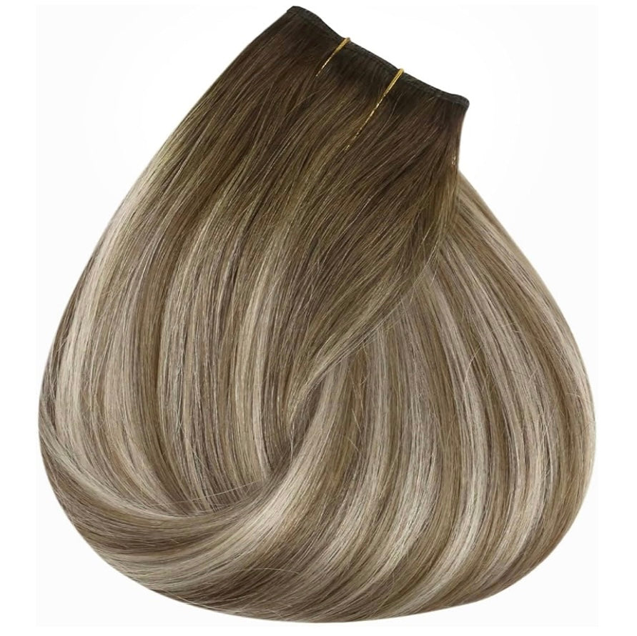 The Luxy- Light brown root melted to light Blonde Highlights