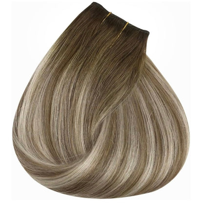 The Luxy- Light brown root melted to light Blonde Highlights