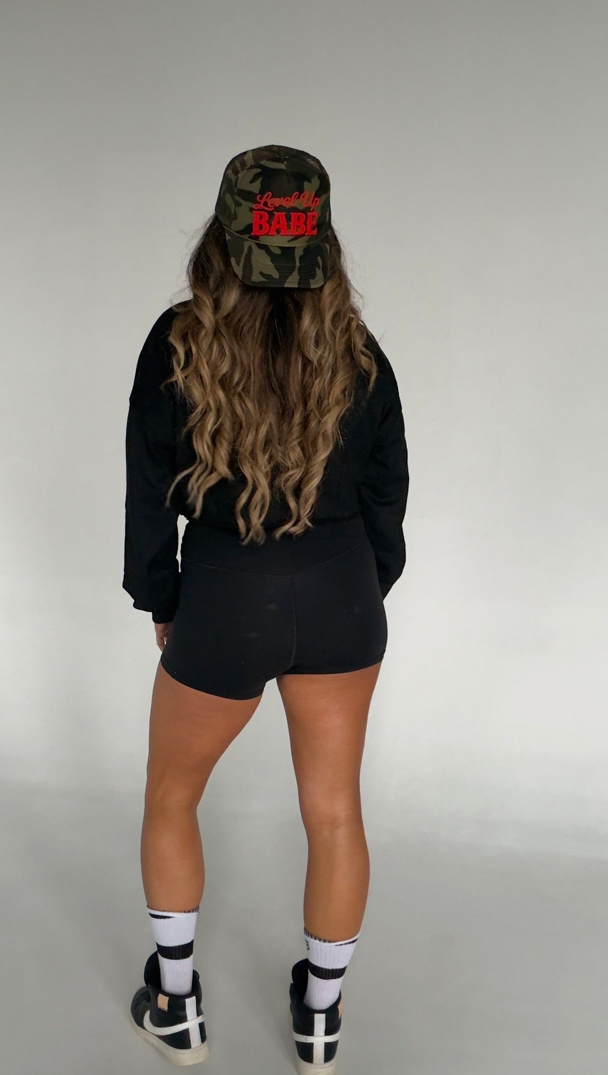 "Level Up Babe" Camo Trucker Hat