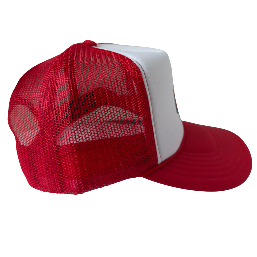 Legendary Life Red Trucker Hat Side