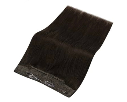 The Sylvia- Dark solid brown hair